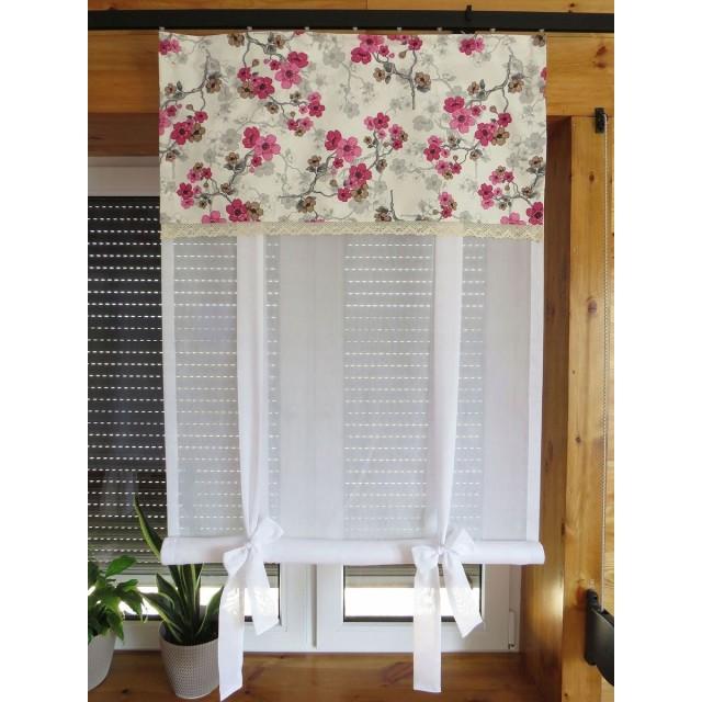 Firana panel  z lambrekinem SHABBY CHIC 127 – Firany – zdjęcie 1