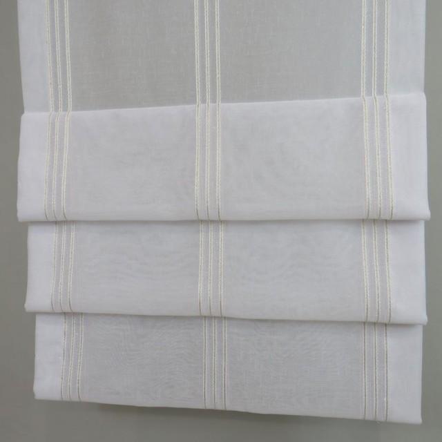 Firana ekran panel z zakładkami paski 134 – Firany – zdjęcie 1