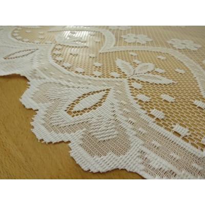 Tkanina firana żakardowa kwiatki 135 – Na metry – zdjęcie 4