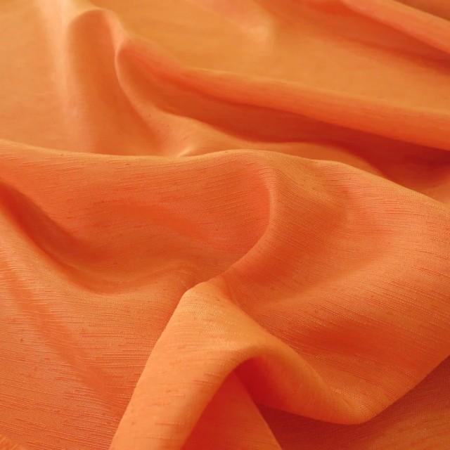 Tkanina zasłonowa pomarańczowa SHANTUNG 139 – Na metry – zdjęcie 1