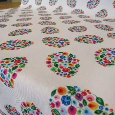 Tkanina dekoracyjna zasłonowa jajeczka Wielkanoc 144 – Na metry – zdjęcie 3