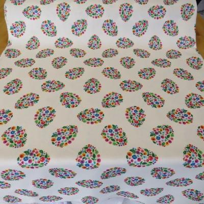 Tkanina dekoracyjna zasłonowa jajeczka Wielkanoc 144 – Na metry – zdjęcie 4