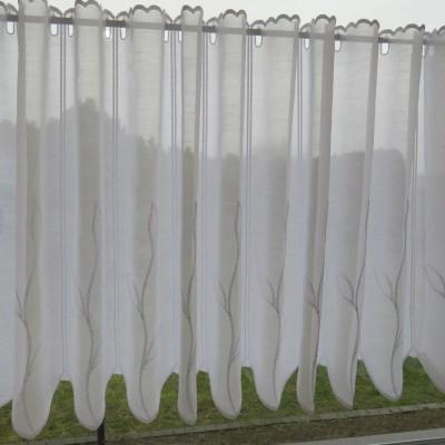 Firana zazdrostka biała gałązki 149 – Do kuchni – zdjęcie 4