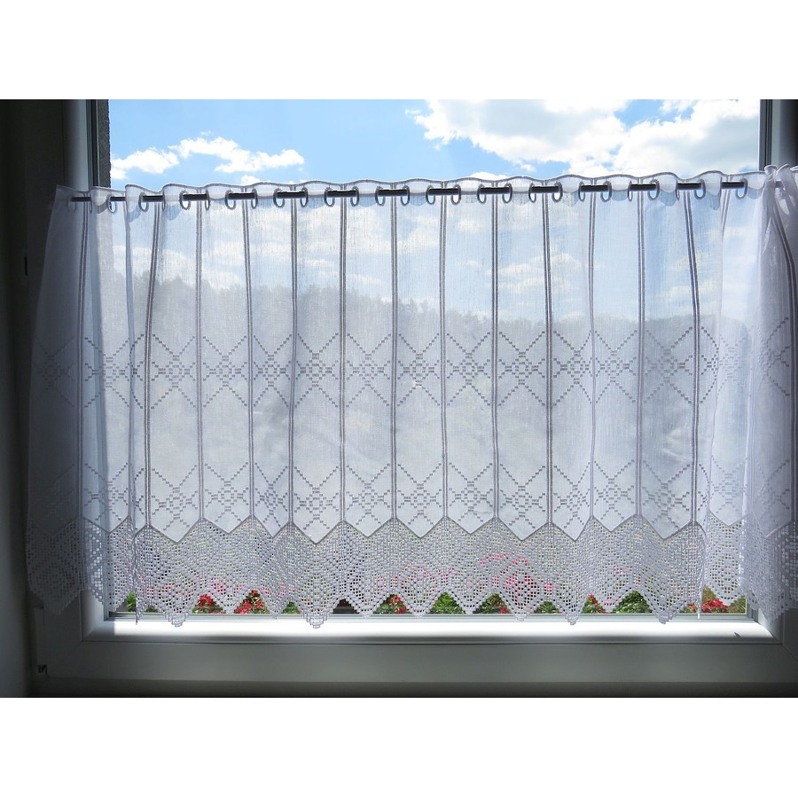 Firana zazdrostka do kuchni z gipiurą 153 – Do kuchni – zdjęcie 4