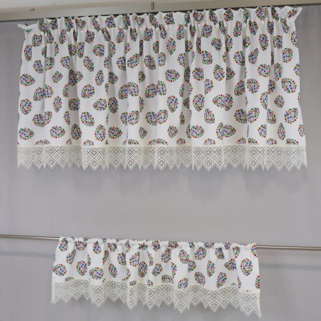 Firana do kuchni jajeczka WIELKANOC komplet 154 – Do kuchni – zdjęcie 1