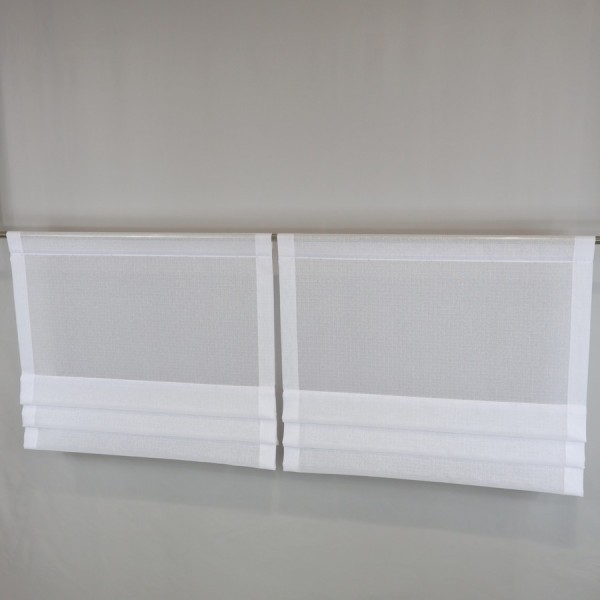 Firana z zakładkami zazdrostka do kuchni mini panel 130 – Do kuchni – zdjęcie 4