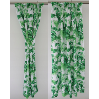 Zasłona liście palmy zielone 165 – Zasłony – zdjęcie 2