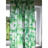 Zasłona liście palmy zielone 165 – Zasłony – zdjęcie 3
