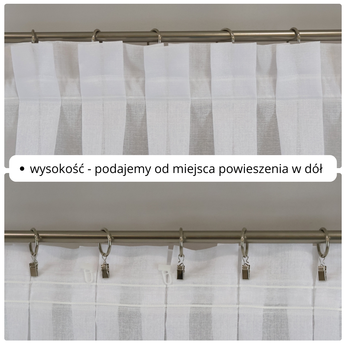 Podwójna zakładka marszczenie 1:2,5
